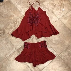 Free People Tank & Shorts Set